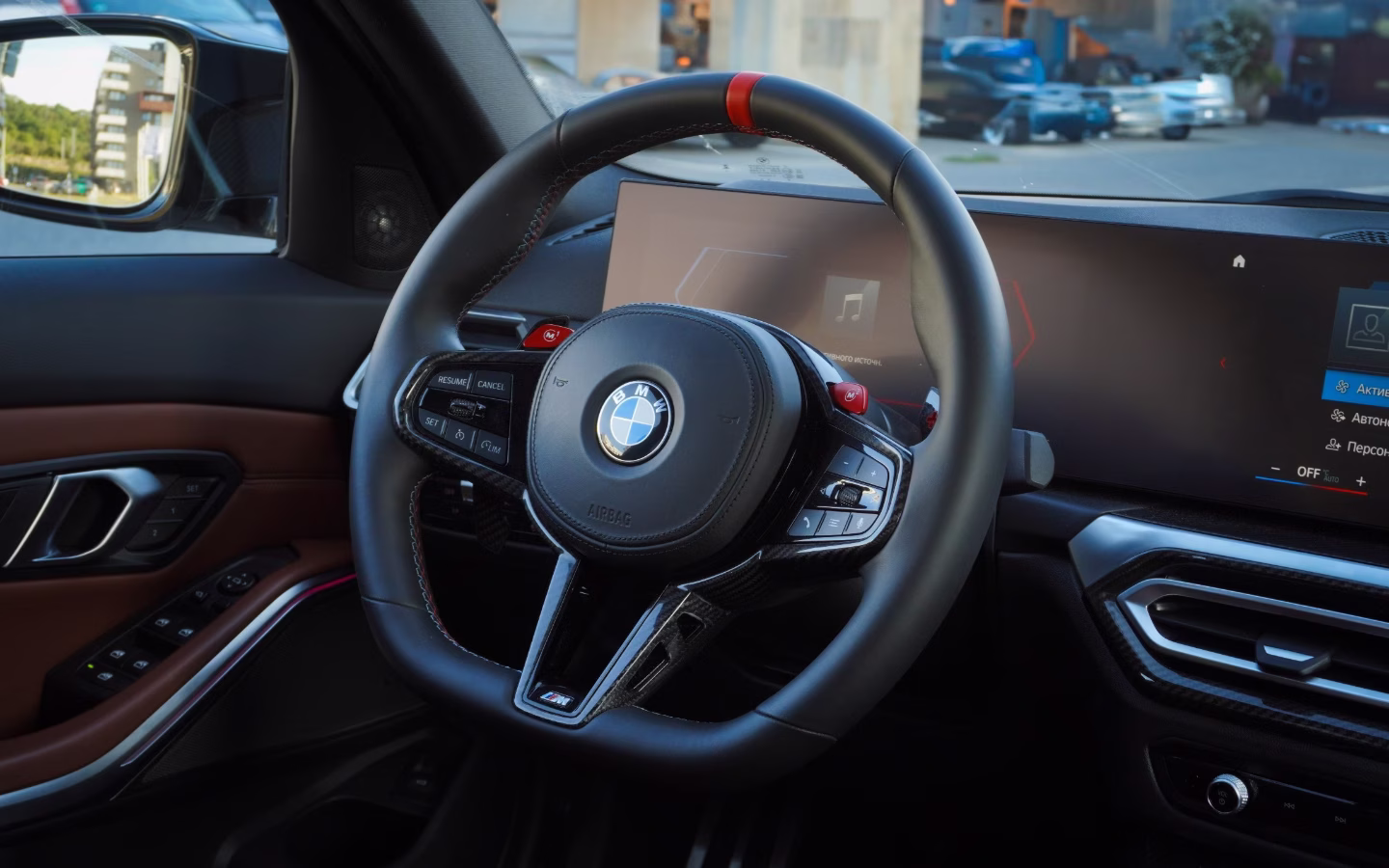 BMW M3 Competition — detal, wynajem w Warszawie
